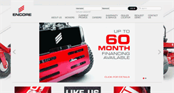 Desktop Screenshot of encoreequipment.com